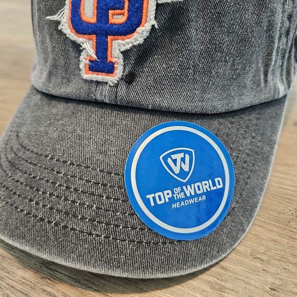 University of Florida Gators Strapback Hat Cap Gray Blue UF NCAA Distressed - Picture 3 of 10